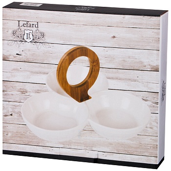 МЕНАЖНИЦА 3-Х СЕКЦИОННАЯ LEFARD "NATIVE" 22,5*22,5 СМ. ВЫСОТА=15 СМ. (КОР=12ШТ.)