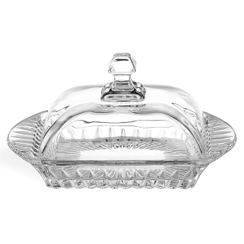 МАСЛЕНКА "MUZA CRYSTAL" 17,5*10,5 СМ. ВЫСОТА=9 СМ