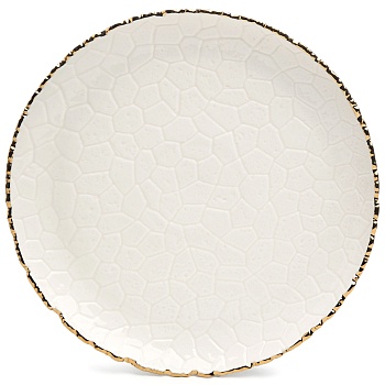 НАБОР ТАРЕЛОК ОБЕДЕННЫХ LEFARD "CHARM" 2 ШТ. 26*2,5 СМ (С ЗОЛОТОЙ ЛИНИЕЙ)