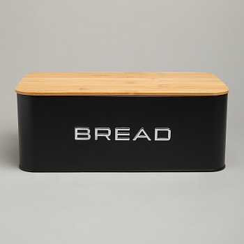 ХЛЕБНИЦА AGNESS BLACK, 33,5Х19Х12,5 СМ