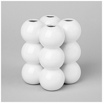 ВАЗА 9,2*9,2*11,9 СМ  ЦВЕТ: БЕЛЫЙ