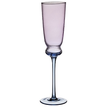 НАБОР БОКАЛОВ ДЛЯ ШАМПАНСКОГО "TWIST & SHINE" PURPLE, 2 ШТ/210 МЛ