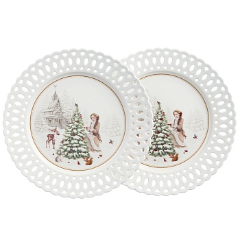 НАБОР ТАРЕЛОК ОБЕДЕННЫХ LEFARD "МОРОЗКО" 2 ШТ. 26,5 СМ (КОР=12НАБ.)