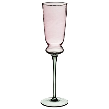 НАБОР БОКАЛОВ ДЛЯ ШАМПАНСКОГО "TWIST & SHINE" GREEN, 2 ШТ/210 МЛ