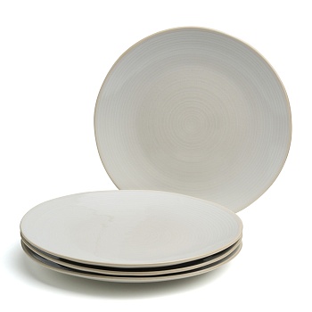 НАБОР ТАРЕЛОК ОБЕДЕННЫХ BRONCO "CONCEPT" 4 ШТ. 27,5 СМ БЕЖЕВЫЙ