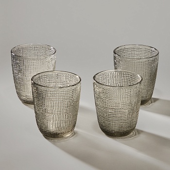 НАБОР СТАКАНОВ "TEMPO" GREY 4 ШТ./300 МЛ