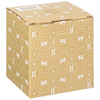 КРУЖКА LEFARD "HERBAL" С КРЫШКОЙ И МЕТАЛЛ. ЛОЖКОЙ 350 МЛ (КОР=48ШТ.)