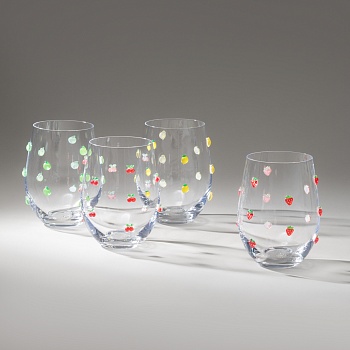 НАБОР СТАКАНОВ "FRUITY" ИЗ 4 ШТ. 520 МЛ