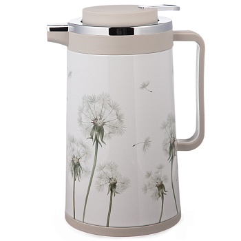 ТЕРМОС СО СТЕКЛЯННОЙ КОЛБОЙ, 950 МЛ, КРЫШКА С КЛАПАНОМ, СЕРИЯ "DANDELION"