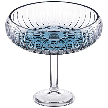 БЛЮДО НА НОЖКЕ GREY, 24Х16 СМ