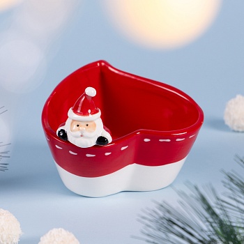 САЛАТНИК В ФОРМЕ СЕРДЦА КОЛЛЕКЦИЯ "CHRISTMAS GIFT" 13,5*13*10,5 СМ, 300 МЛ