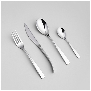 НАБОР СТОЛОВЫХ ПРИБОРОВ DOLCE AGNESS 24 ПР., СТАЛЬ 18/10
