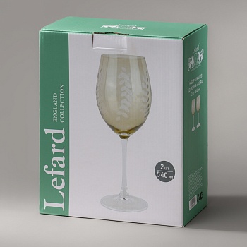 НАБОР БОКАЛОВ ДЛЯ ВИНА "FLORA" ИЗ 2 ШТ. 540 МЛ