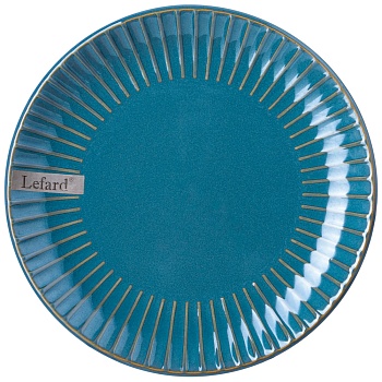 ТАРЕЛКА ДЕСЕРТНАЯ 19,7 СМ "STRIPE COLLECTION" ЦВЕТ:ЛАЗУРНО-СИНИЙ МАЛ. УП. = 6 ШТ МИН. ПАРТИЯ