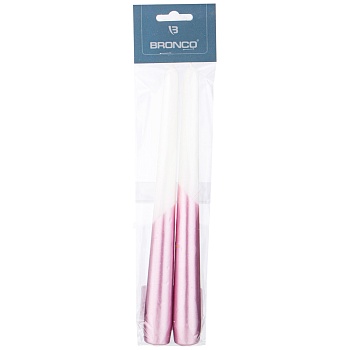 НАБОР СВЕЧЕЙ BRONCO ПРЯМЫЕ ЛАВАНДОВЫЕ 2ШТ. 23СМ