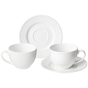 ЧАЙНЫЙ НАБОР LEFARD "PEARL" НА 2 ПЕР. 4 ПР. 290 МЛ (КОР=12НАБ.)