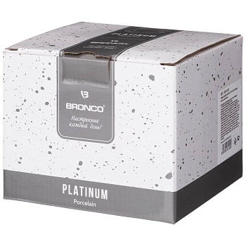 ЧАЙНЫЙ НАБОР BRONCO "PLATINUM" НА 2 ПЕР. 4 ПР. 330 МЛ (КОР=12НАБ.)