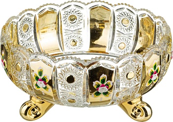 ФРУКТОВНИЦА "LEFARD GOLD GLASS" ДИАМЕТР=25 СМ. ВЫСОТА=13 СМ. (КОР=6ШТ.)