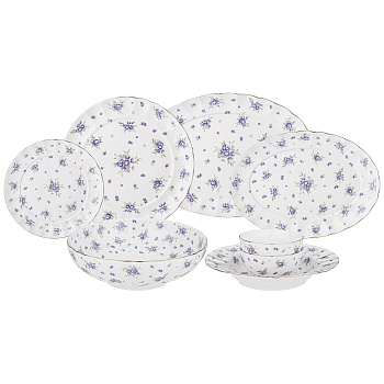 СЕРВИЗ ОБЕДЕННЫЙ LEFARD "SONNET IN BLUE" НА 6 ПЕР. 23 ПР. (КОР=1НАБ.)