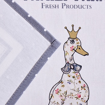 НАБОР САЛФЕТОК ИЗ 2-Х ШТ "FAMILY FARM" 40Х40СМ, ТВИЛ, ГРАФИТ