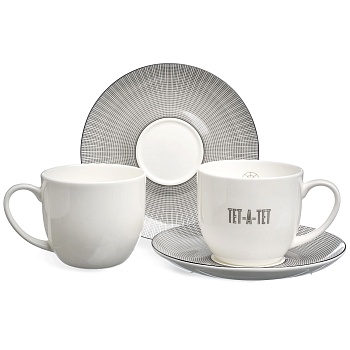 ЧАЙНЫЙ НАБОР LEFARD "TET-A-TET" НА 2 ПЕР. 4 ПР. 300 МЛ (КОР=18НАБ.)