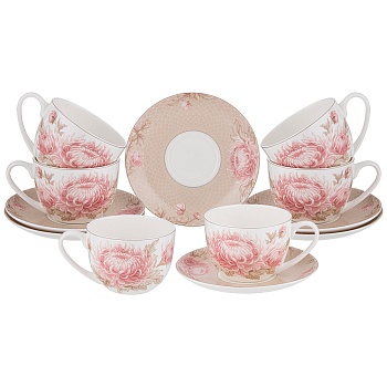 ЧАЙНЫЙ НАБОР LEFARD "АСТРА" НА 6 ПЕР. 12 ПР. 330 МЛ (КОР=4НАБ.)