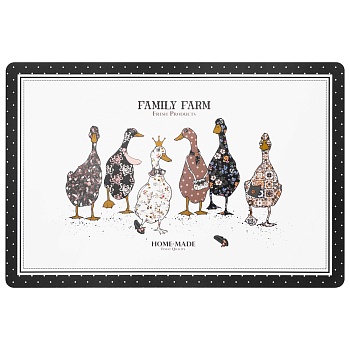 НАБОР ПОДСТАНОВОЧНЫХ САЛФЕТОК "FAMILY FARM" ИЗ 4 ШТ., 45Х30 СМ