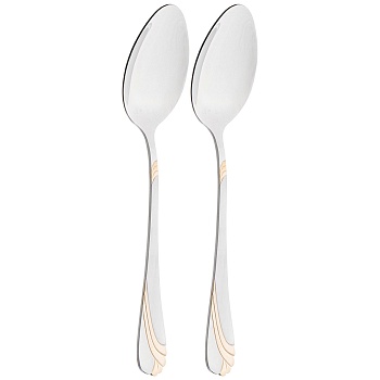 НАБОР ЛОЖЕК СТОЛОВЫХ AGNESS, 2 ШТ ДЛИНА 20 СМ МАЛ. УП. = 40 ШТ