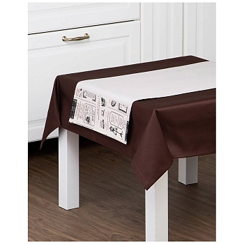 ДОРОЖКА "МИНИ.БОН АППЕТИТ",70Х30СМ,100%ХЛОПОК, БЕЖ,