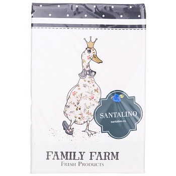 ФАРТУК "FAMILY FARM",100% ХЛОПОК,БЕЛЫЙ,ТВИЛ,ПРОПИТКА