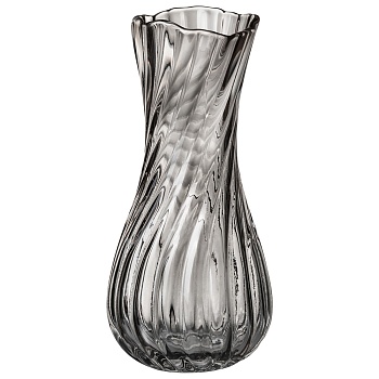 ВАЗА LEFARD "GLASS NATURE" GREY 12*12*25,5 СМ