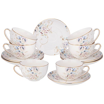 ЧАЙНЫЙ НАБОР LEFARD "ЗАВТРАК У КОРОЛЯ" НА 6 ПЕРСОН 12 ПР. 280 МЛ (КОР=8НАБ.)