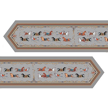 ДОРОЖКА "PASSAGE" 45Х300СМ, 100% ХЛОПОК, СЕРЫЙ ,ТВИЛ C ПРОПИТКОЙ