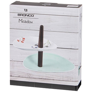 ВАЗА ДВУХЪЯРУСНАЯ  BRONCO "MEADOW" 20 СМ / 24 СМ (КОР=12ШТ.)