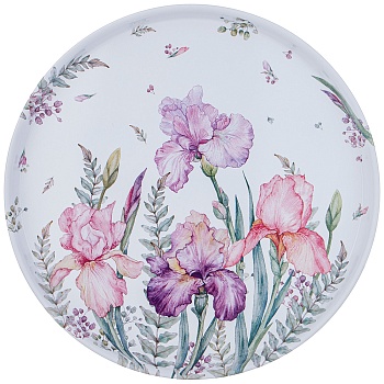 ПОДНОС СЕРВИРОВОЧНЫЙ AGNESS  "ИРИСЫ" 33Х2,1 СМ