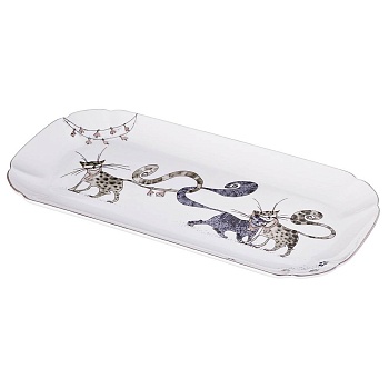 БЛЮДО LEFARD "КОТИКИ" 28*14,5 СМ (КОР=36ШТ.)