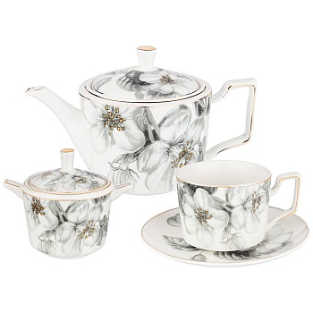 ЧАЙНЫЙ СЕРВИЗ LEFARD "РАЙСКИЕ ЯБЛОЧКИ" 14 ПРЕДМЕТОВ (КОР=3НАБ.)