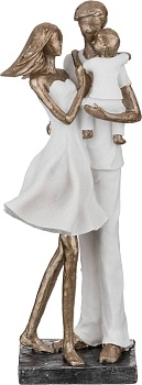 СТАТУЭТКА "СЕМЬЯ" СЕРИЯ "ФЬЮЖН" 12*10*32 СМ. (КОР=8ШТ.)