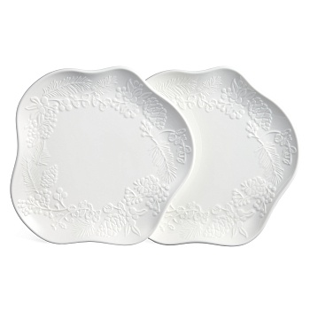 НАБОР ФИГУРНЫХ ТАРЕЛОК ЗАКУСОЧНЫХ LEFARD "CELEBRATION" 2 ШТ. 20,5*2 СМ (КОР=16НАБ.)