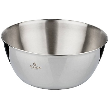 МИСКА AGNESS PROFESSIONAL 28Х13 СМ, 6 Л ВЫСОКОКАЧЕСТВЕННАЯ НЕРЖ СТАЛЬ 18/10