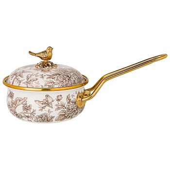 КОВШ LEFARD ЭМАЛИРОВАННЫЙ 14СМ / 0,9Л D=14 СМ  ДЛИНА=31СМ ПОДХОДИТ ДЛЯ ИНДУКЦИОН