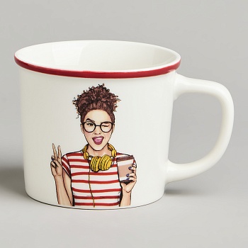 КРУЖКА LEFARD "ЭТА ДЕВОЧКА МОЖЕТ ВСЁ" 370МЛ