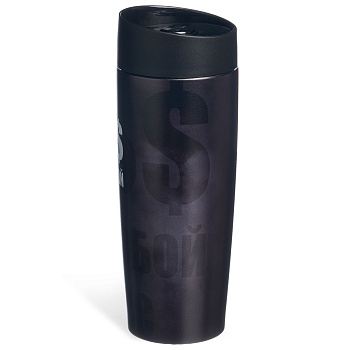 ТЕРМОКРУЖКА AGNESS  "BOSS" 360МЛ, КОЛБА НЕРЖ.СТАЛЬ 18/10