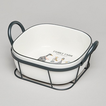 ФОРМА НА МЕТАЛ.ПОДСТАВКЕ LEFARD "FAMILY FARM" 26,5*21*12,5 CM