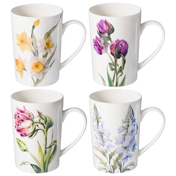 НАБОР КРУЖЕК LEFARD "SENTIMENT" 4 ШТ. 425 МЛ