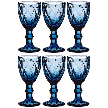 НАБОР РЮМОК "РОМБО" ИЗ 6ШТ. СЕРИЯ "MUZA COLOR" 50МЛ. / В=10,5 СМ (КОР=16НАБ.)