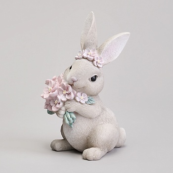 ФИГУРКА ДЕКОРАТИВНАЯ "КРОЛИК" 9Х9,5Х16 СМ