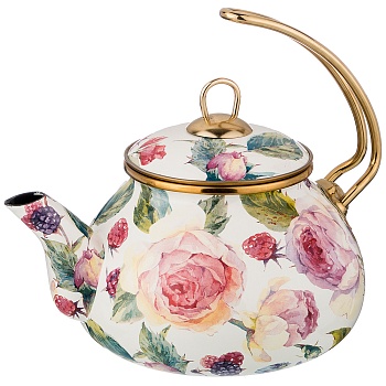 ЧАЙНИК ЭМАЛИРОВАННЫЙ AGNESS, СЕРИЯ ВИНТАЖ, 2,2Л (КОР=4ШТ.)