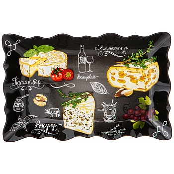 БЛЮДО ДЛЯ СЕРВИРОВКИ  КОЛЛЕКЦИЯ "BUFFET" 25*16.5*2 СМ МАЛ.УП. = 6 ШТ.