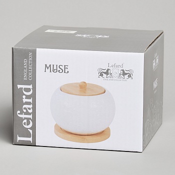 САХАРНИЦА LEFARD "MUSE" С ДЕР.КРЫШКОЙ НА ДЕР.ПОДСТАВКЕ 12*9,5 СМ 450 МЛ